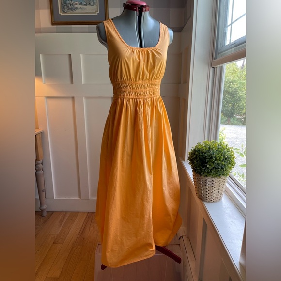 LOFT Bright Orange High Low Dress - Picture 8 of 8